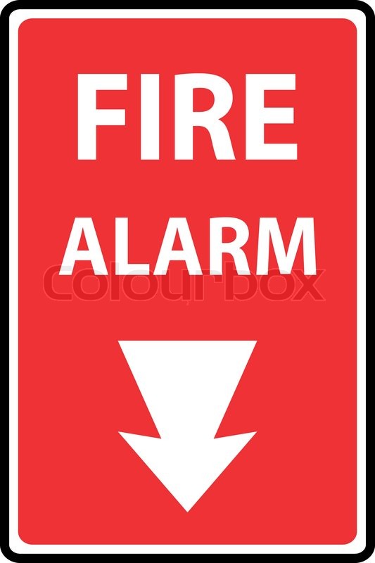 533x800 Fire Alarm Emergency Signs And Symbols.vector Illustration Stock