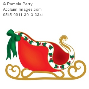 300x300 Free Santa Sleigh Clipart