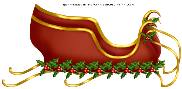 600x294 Sleigh Clipart Transparent Background