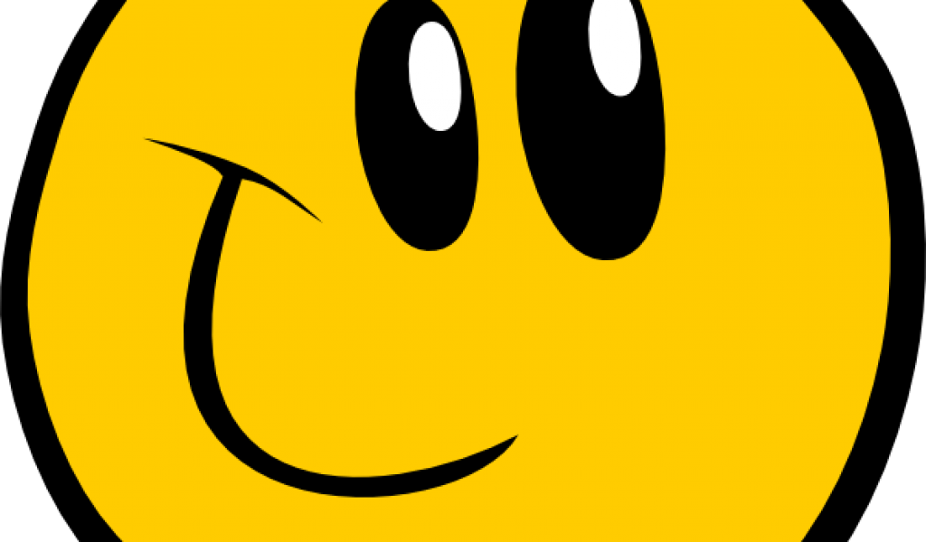 1024x600 Smiley Clipart Excited Face