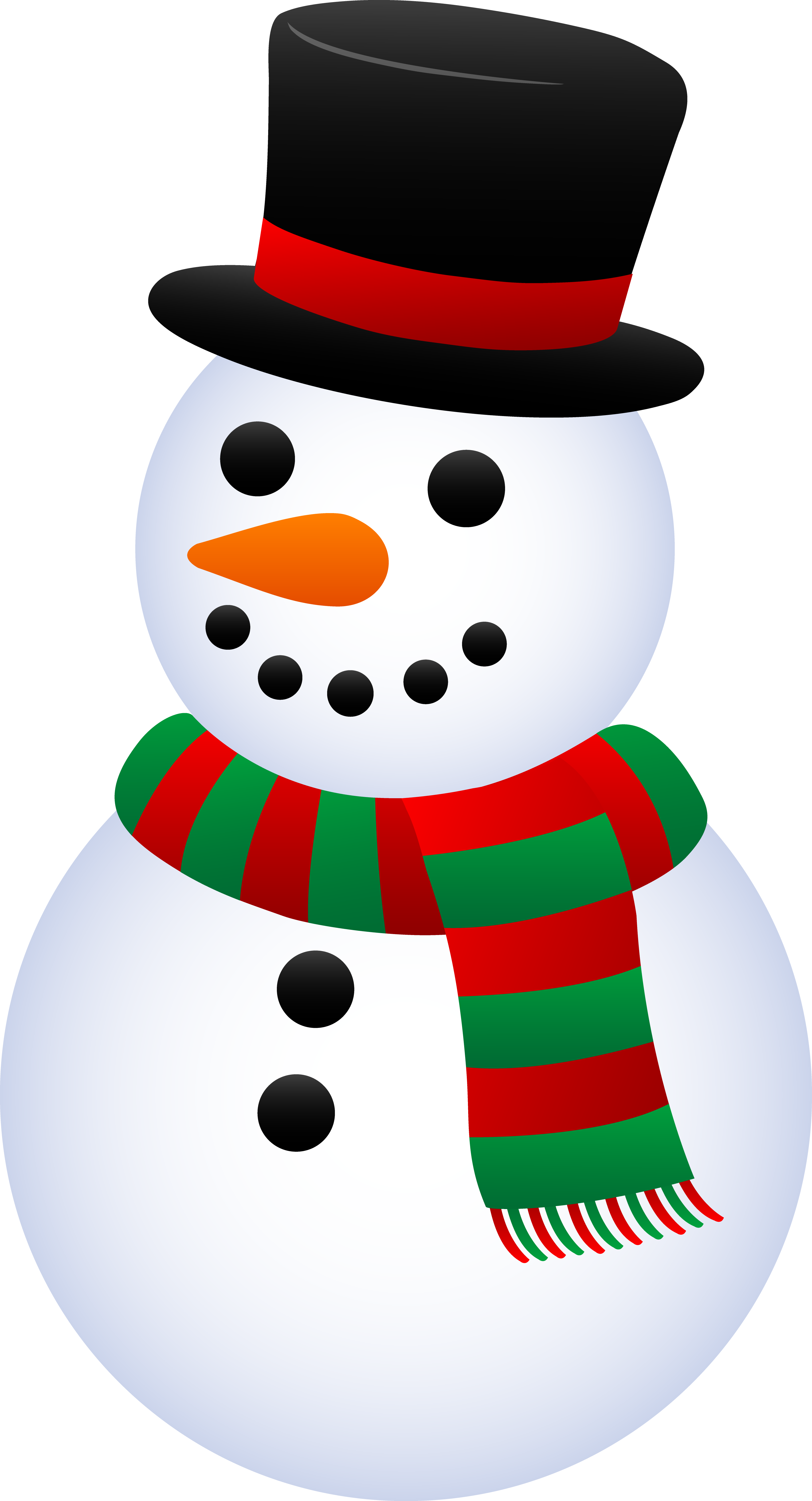 3455x6386 Clip Art Hd Cute Snowmen Clipart