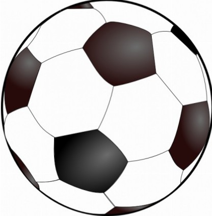 416x424 Clipart Of A Soccer Ball