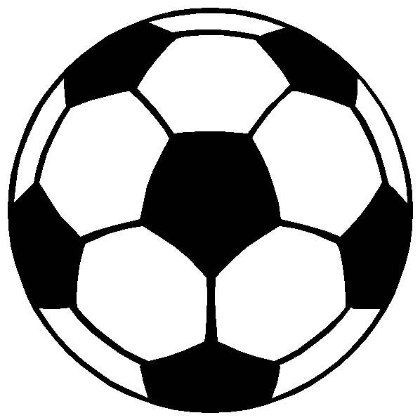 598x598 Soccer Ball Clip Art Black And White Free 2