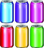 154x170 Soda Cans Clip Art