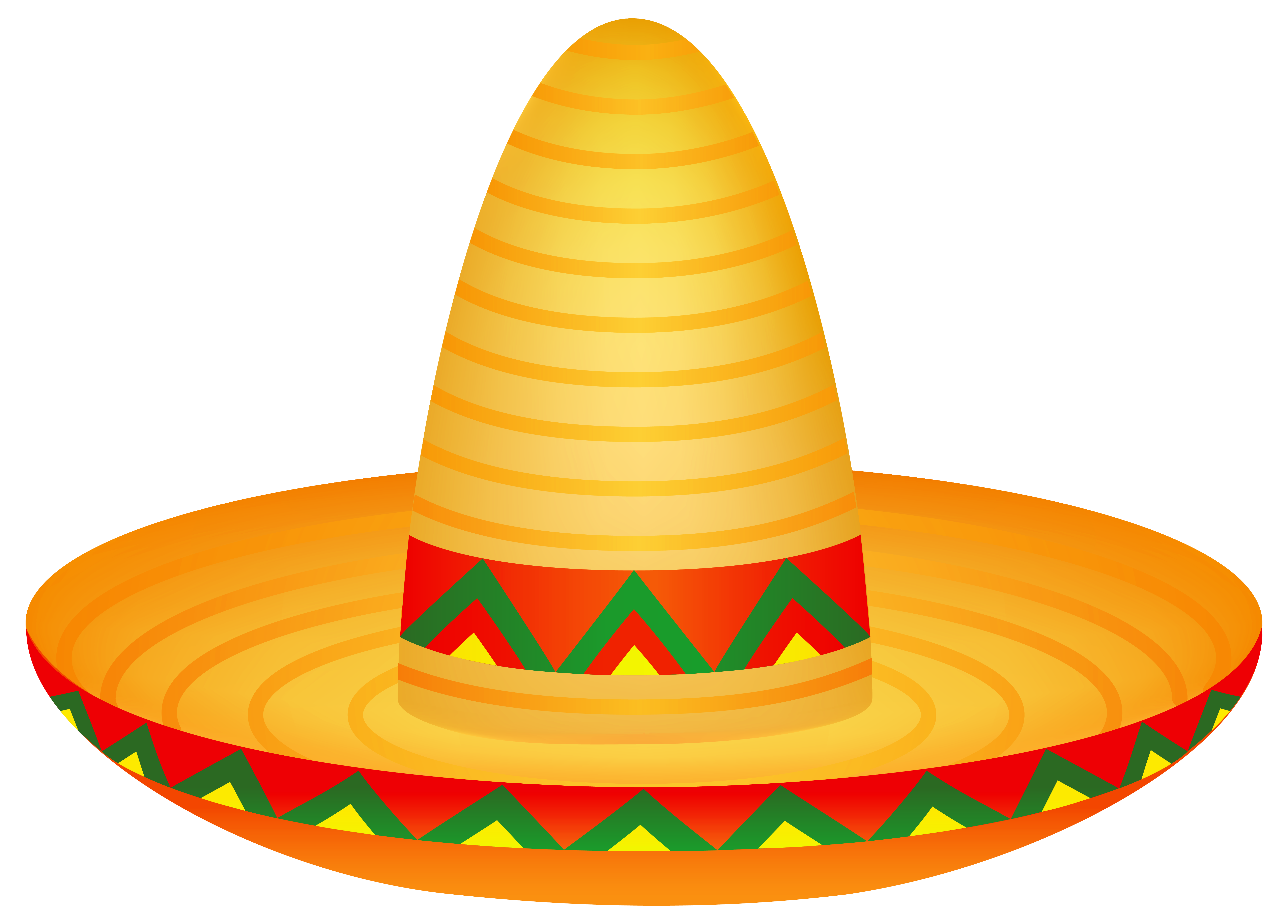 6395x4587 Free Clipart Sombrero