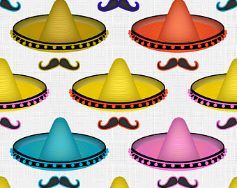 340x270 Sombrero Fabric Etsy