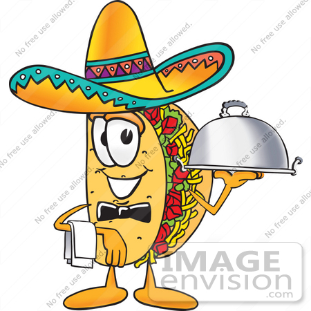 450x450 Cliprt Graphic Of Crunchy Hard Taco Character Wearing