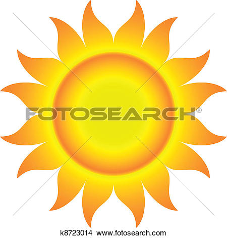 450x470 Flaming Sun Clipart