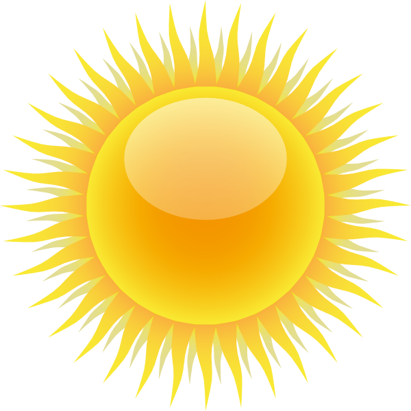 600x600 Sun Clip Art
