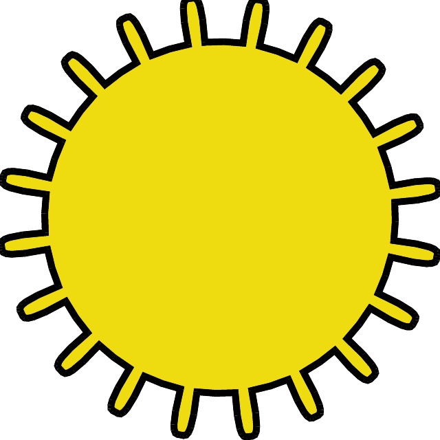 640x640 Sunny Weather Vector Symbol