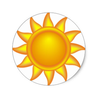 324x324 Sun Stickers Zazzle