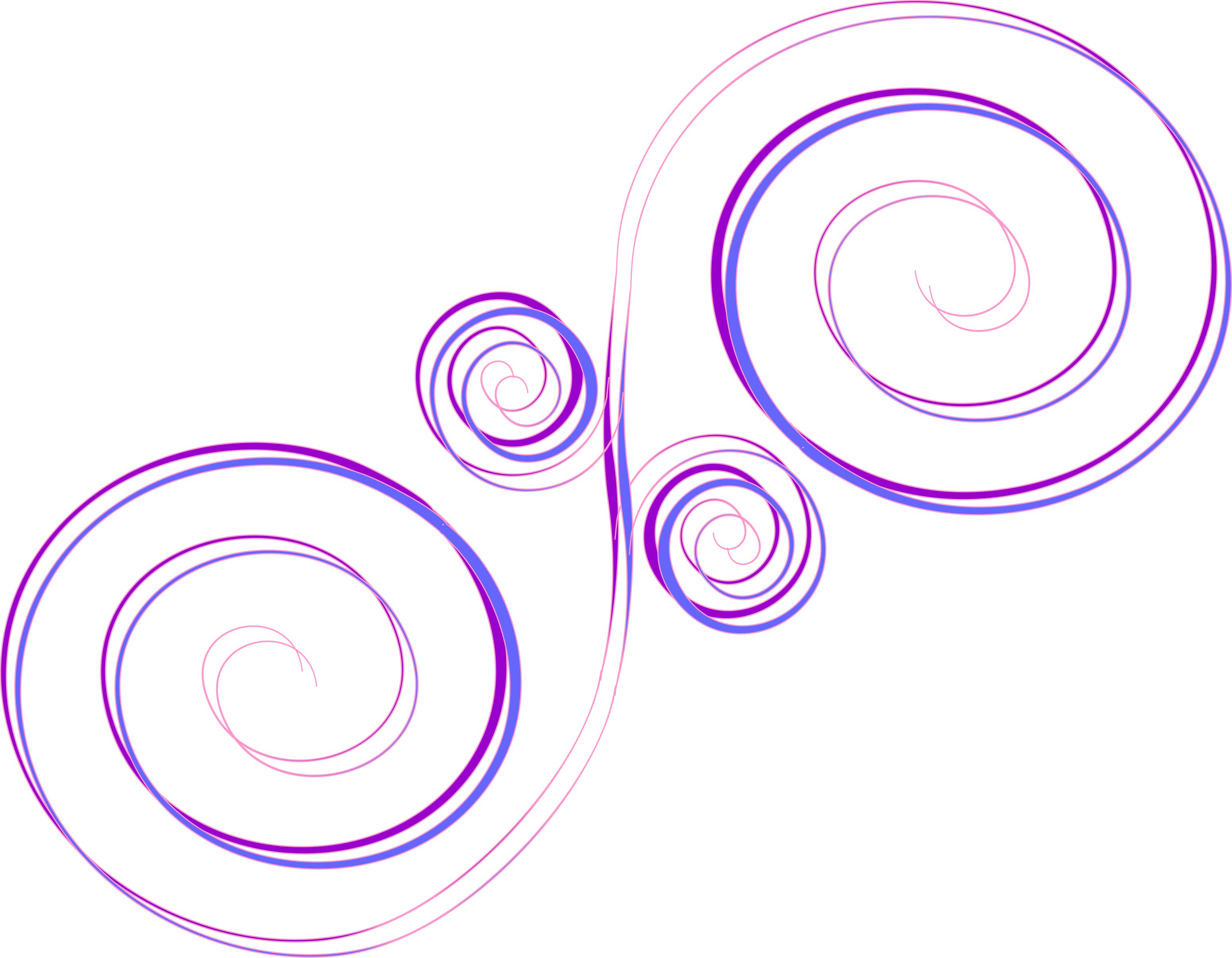 3104x2413 Purple Swirls Clipart