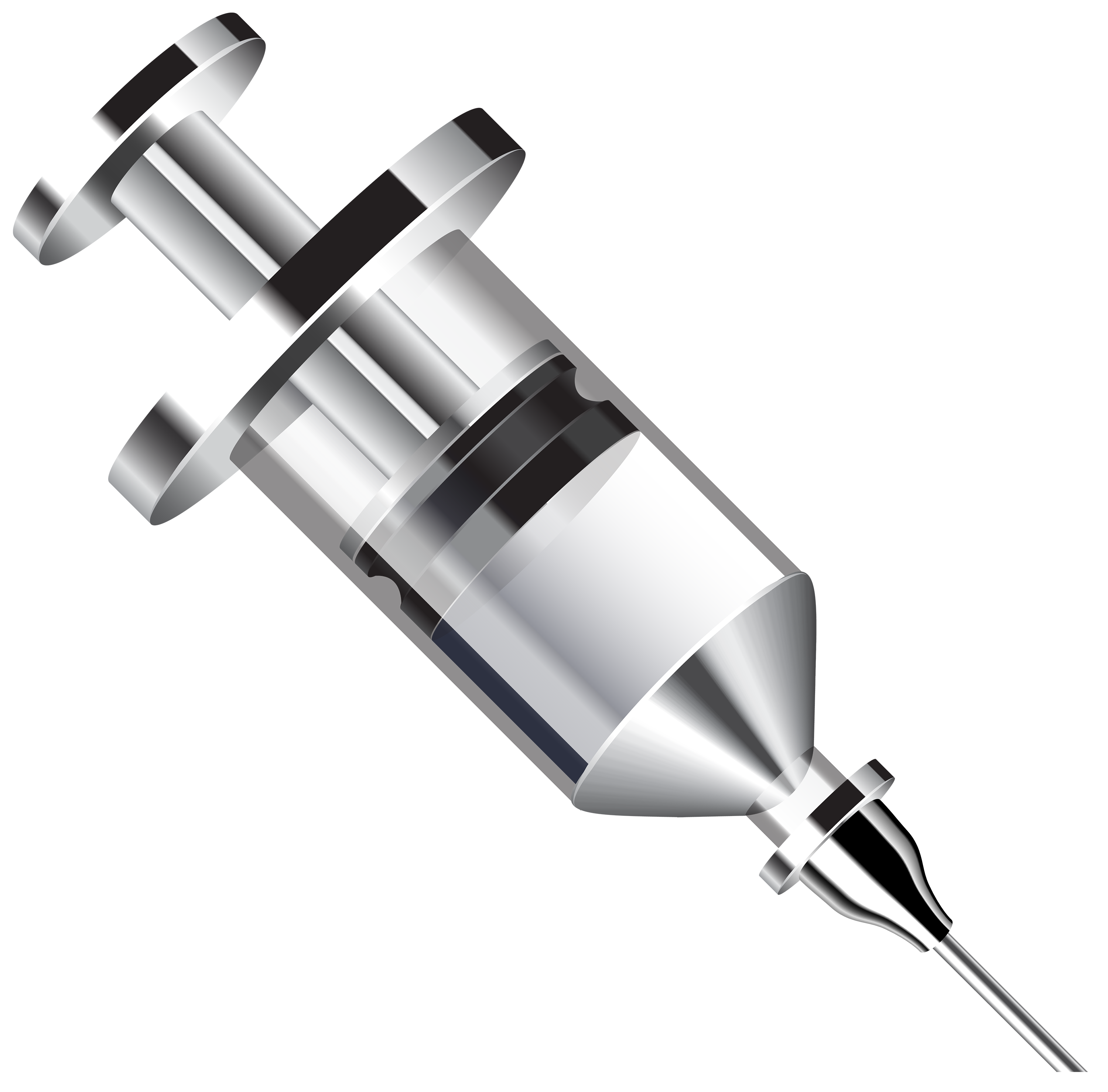 3000x2956 Metal Syringe Png Clipart