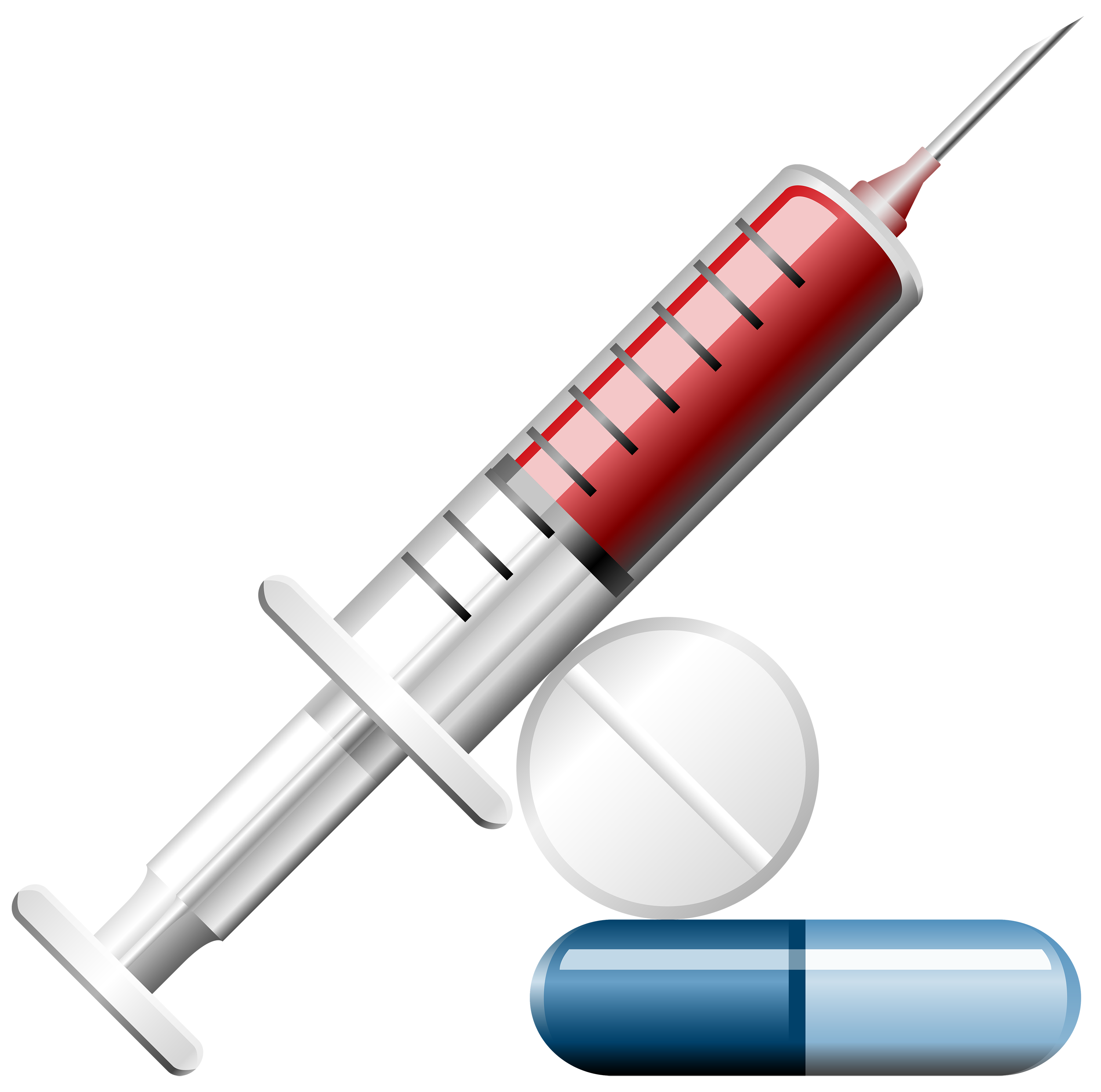 3000x2975 Syringe With Pills Png Clipart