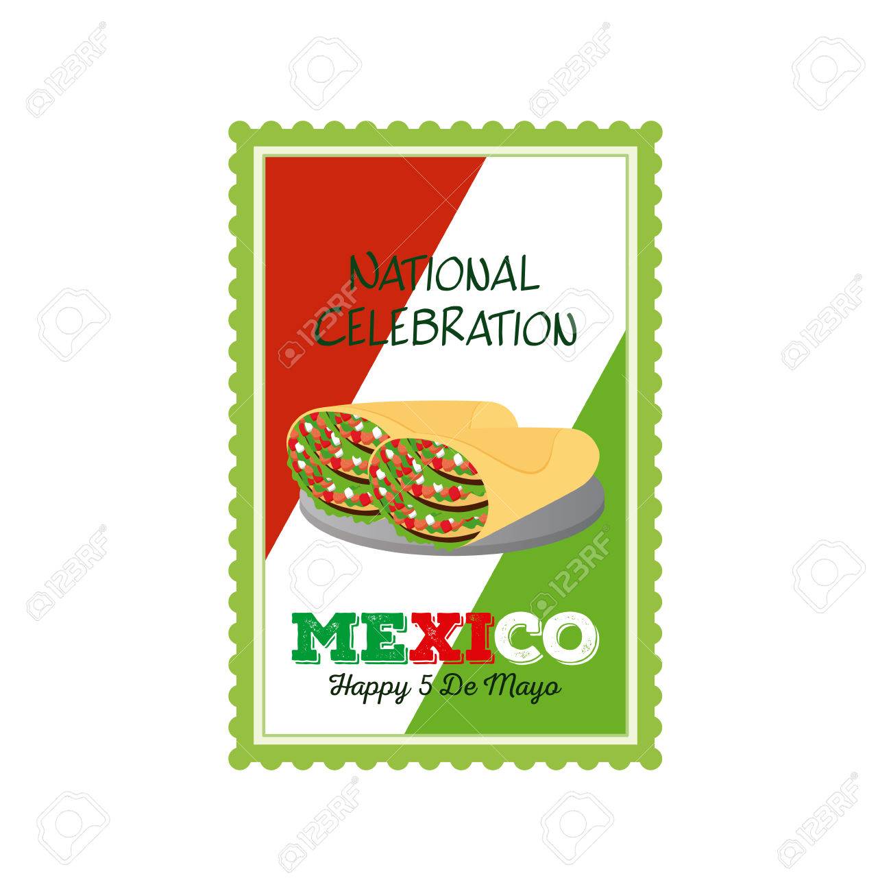 1300x1300 Isolated Sticker With Text And A Pair Of Tacos For Cinco De Mayo