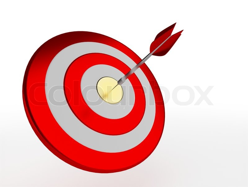 800x604 Darts Arrow In The Golden Center Of Target Stock Photo Colourbox