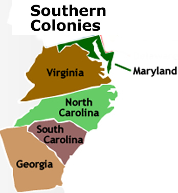 348x377 The Southern Colonies