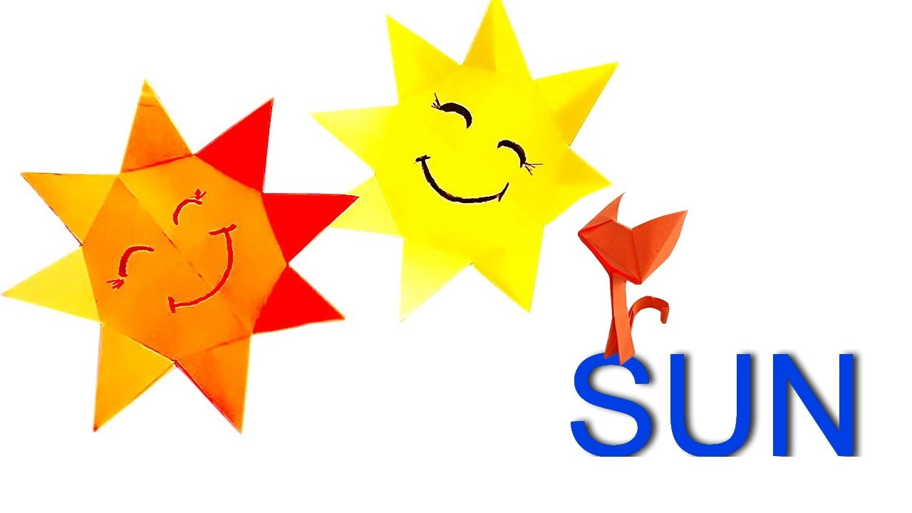 1280x720 How To Make A Paper Sun Sun Origami For Kids. Crafts Easy In 8