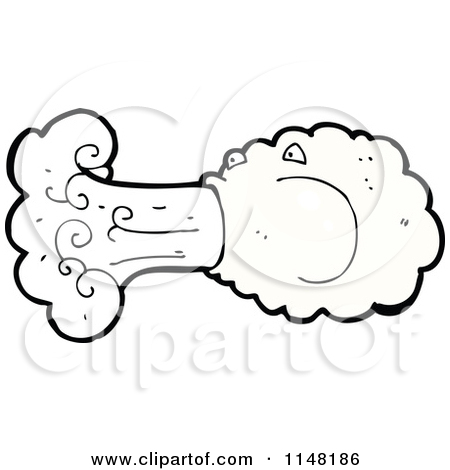 450x470 Old Fasion Blowing Wind Clipart