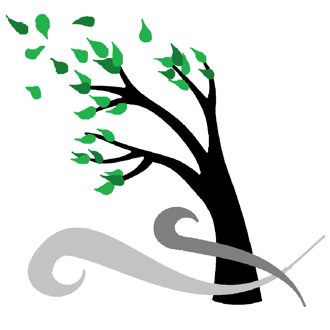 1332x1332 Wind Clipart Tree