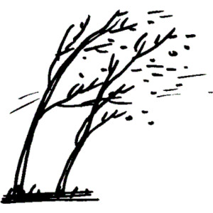 300x300 Cold Wind Blowing Clipart