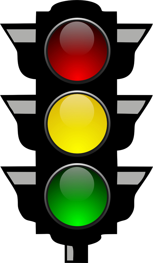 500x856 Cartoon Traffic Light Clipart