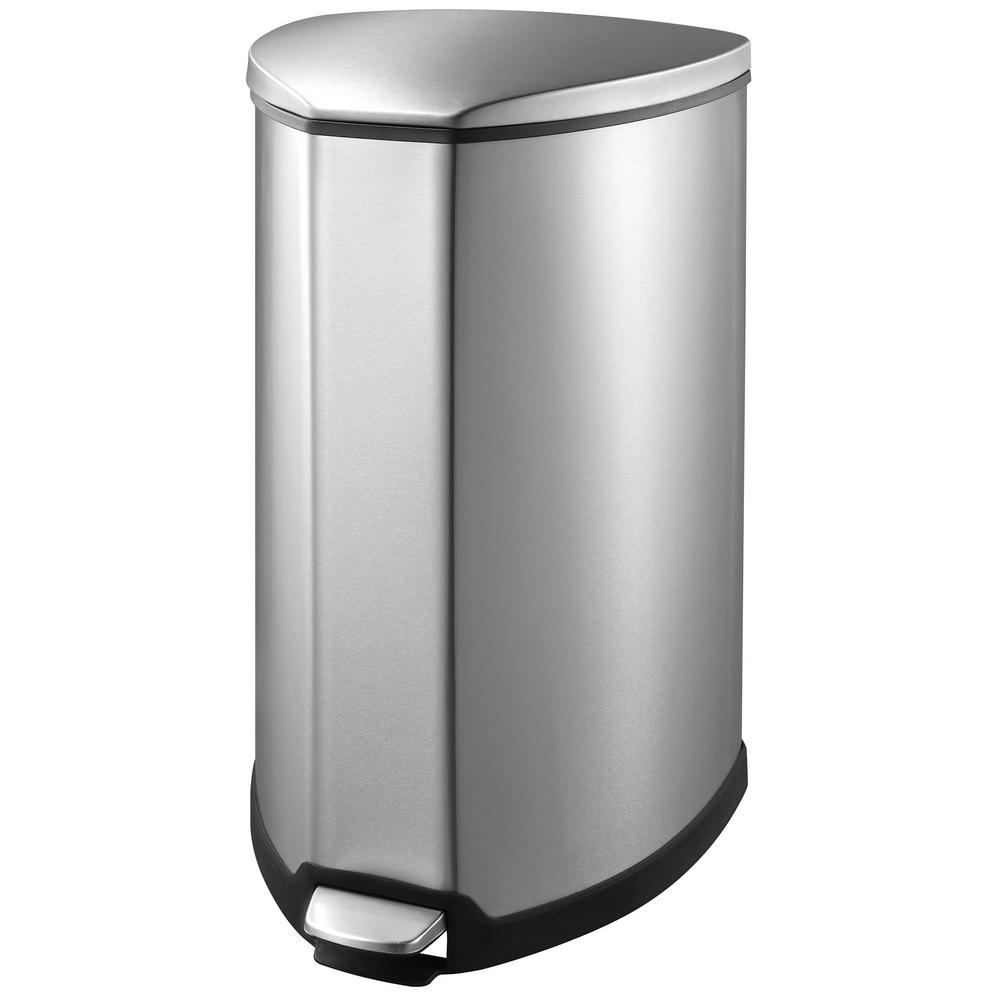 1000x1000 Household Essentials 9.25 Gal. Indoor Trash Can In Stainless 92093