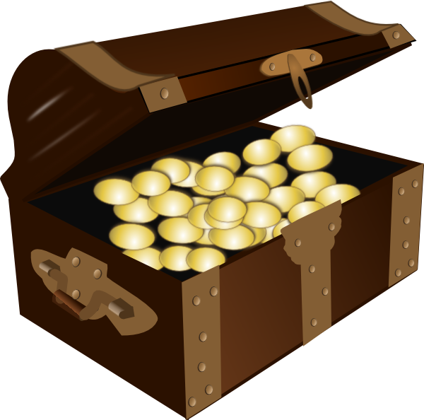 600x594 Free Treasure Chest Clipart