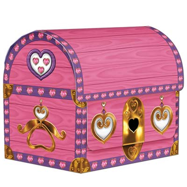 600x600 Pink Mini Treasure Chests (4) Princess Party