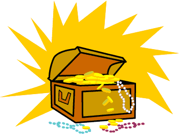 350x262 Pirate Treasure Chest Clip Art