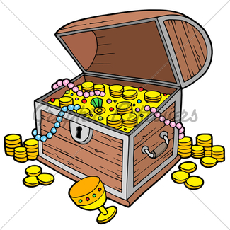 325x325 Sea Bottom With Old Treasure Chest Gl Stock Images