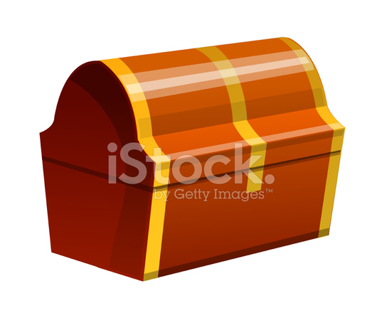 537x440 Vector Icon Treasure Box Stock Vector