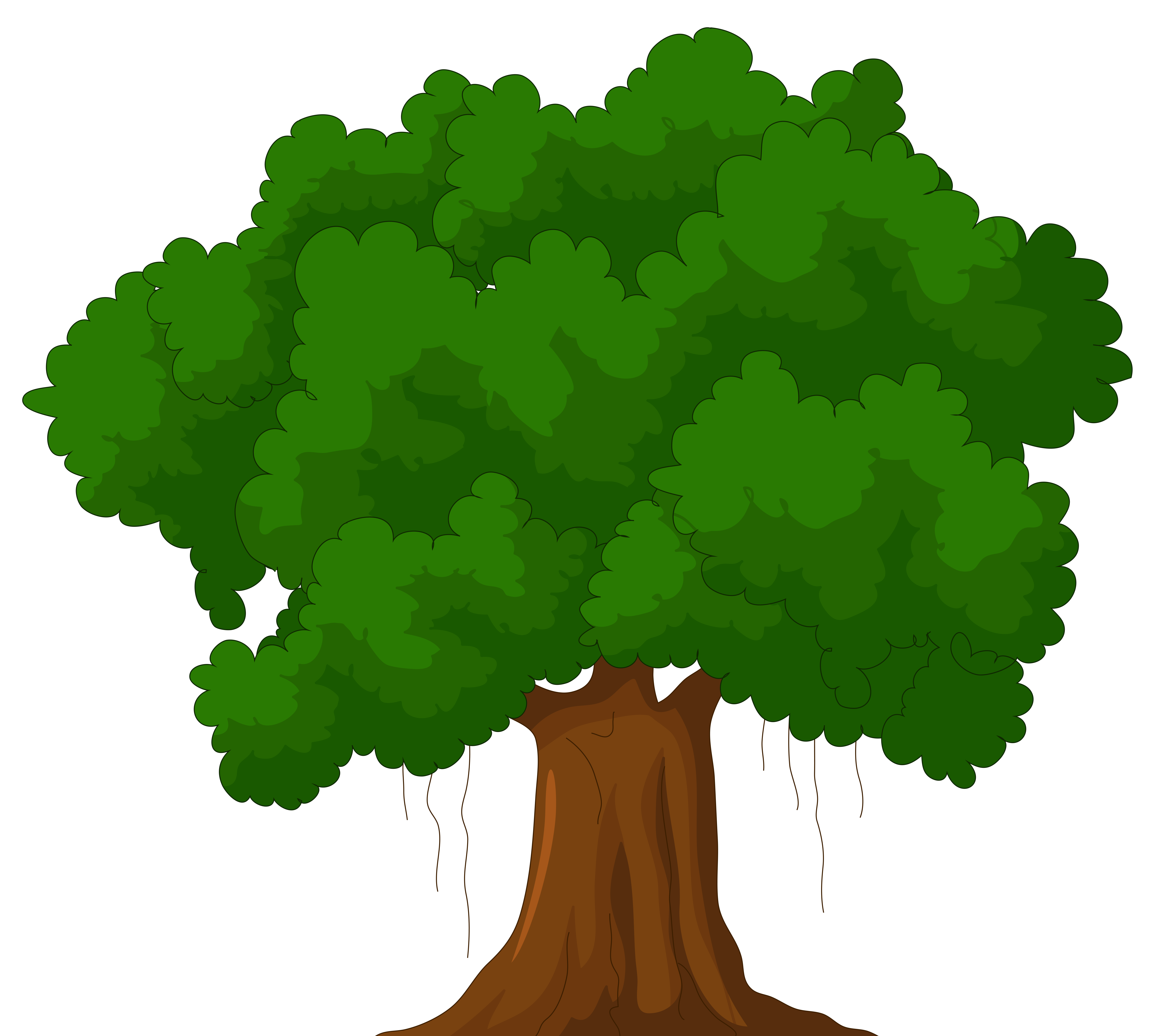 4992x4478 Tremendous Trees Clipart