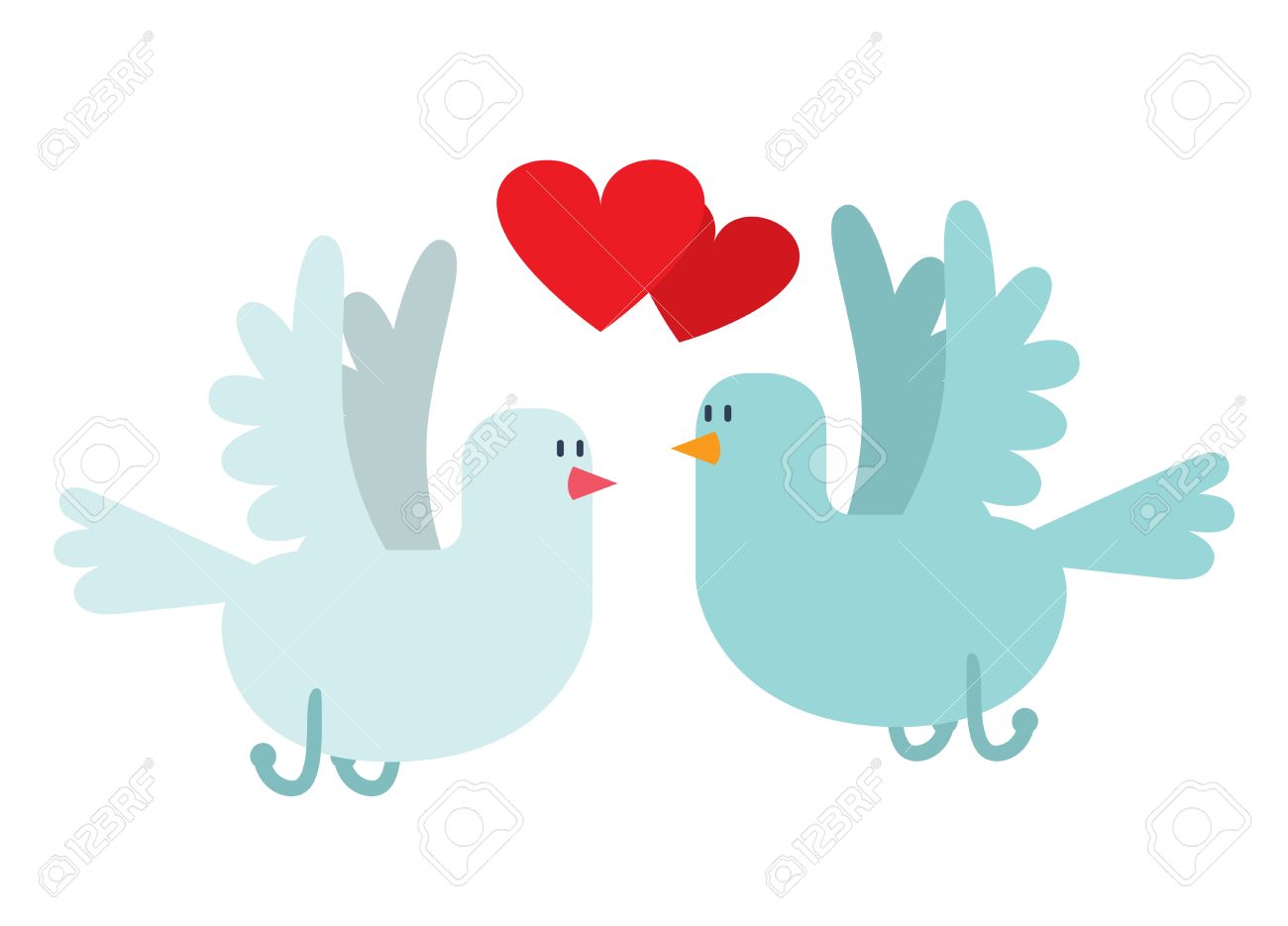 1300x935 Two Dove And Hearts Royalty How To Do Home Electrical Wiring Diagrams