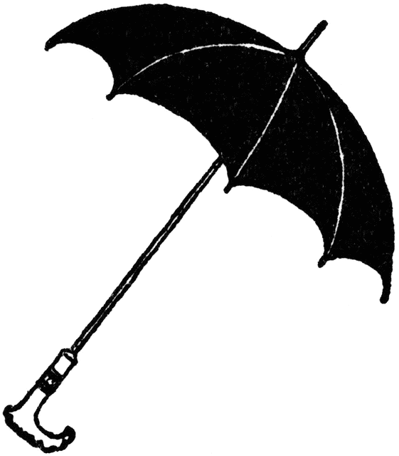 561x640 Clip On Umbrellas Clipart Image