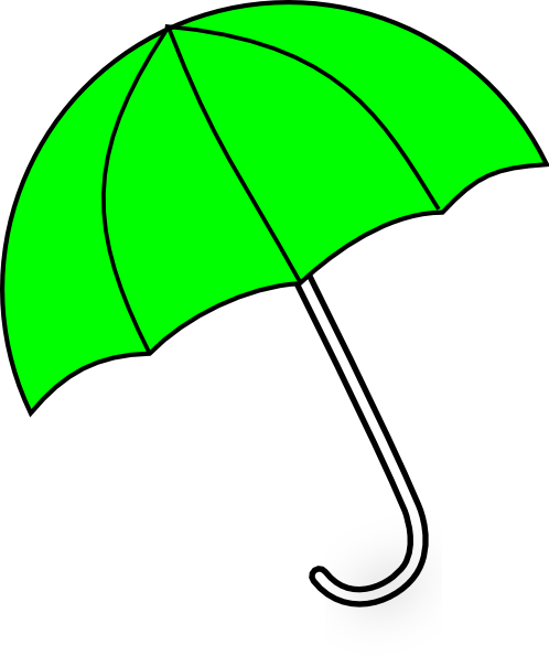 498x595 Apple Green Umbrella Clip Art