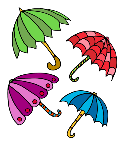 410x480 Umbrella Clipart Seven