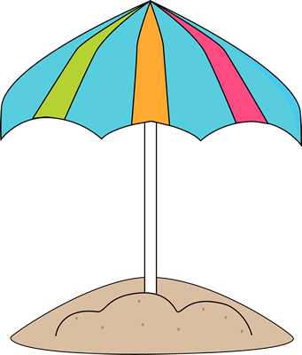 341x400 Clip On Beach Umbrella Clipart