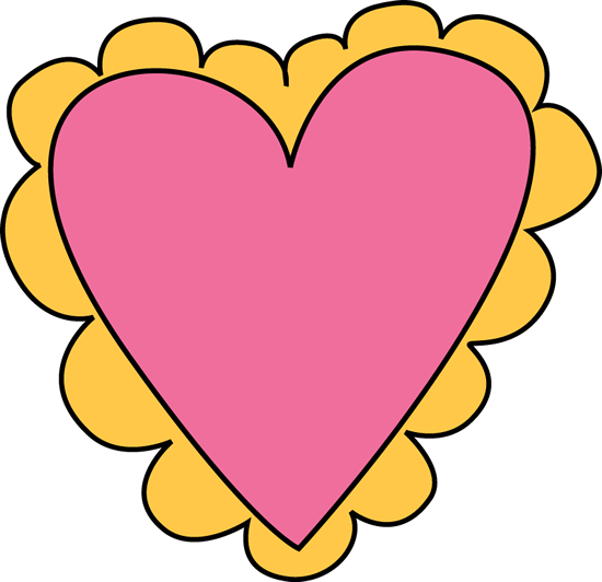 550x532 Pink And Yellow Valentine's Day Heart Valentine's Day