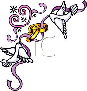 286x300 Turtle Dove Clipart Wedding Band