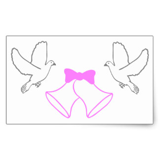 324x324 Wedding Bells Stickers Zazzle