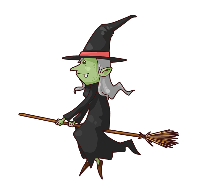 631x616 Witch Clipart Broom Cartoon