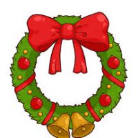 200x200 Christmas Wreaths Clipart
