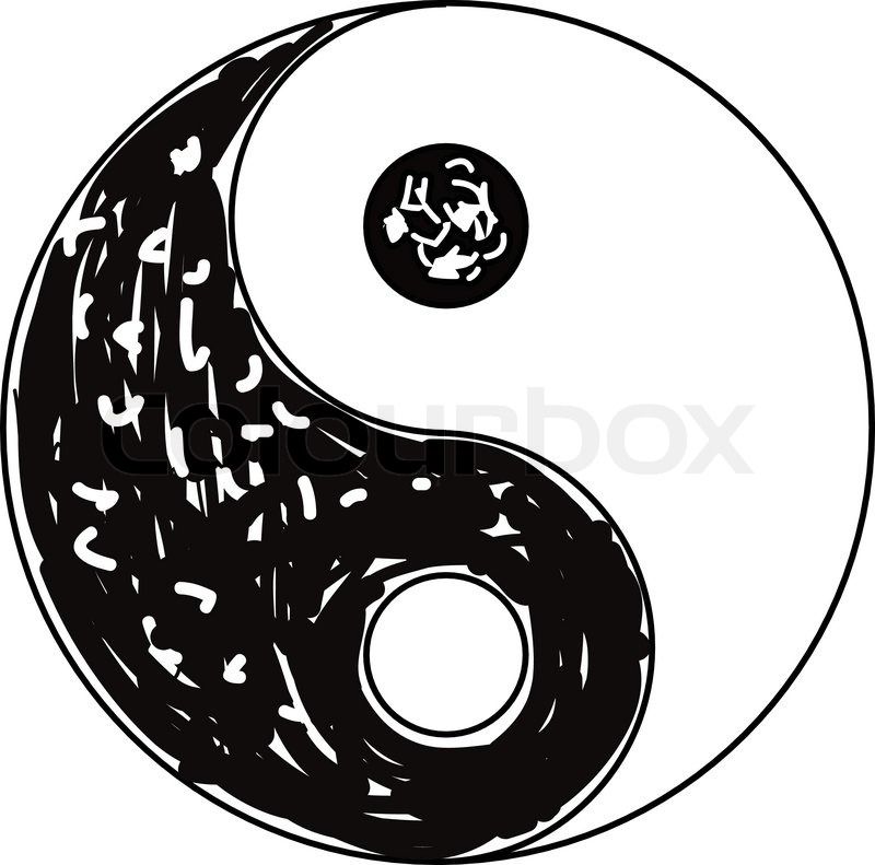 800x791 Yin Yang Symbol Stock Vector Colourbox