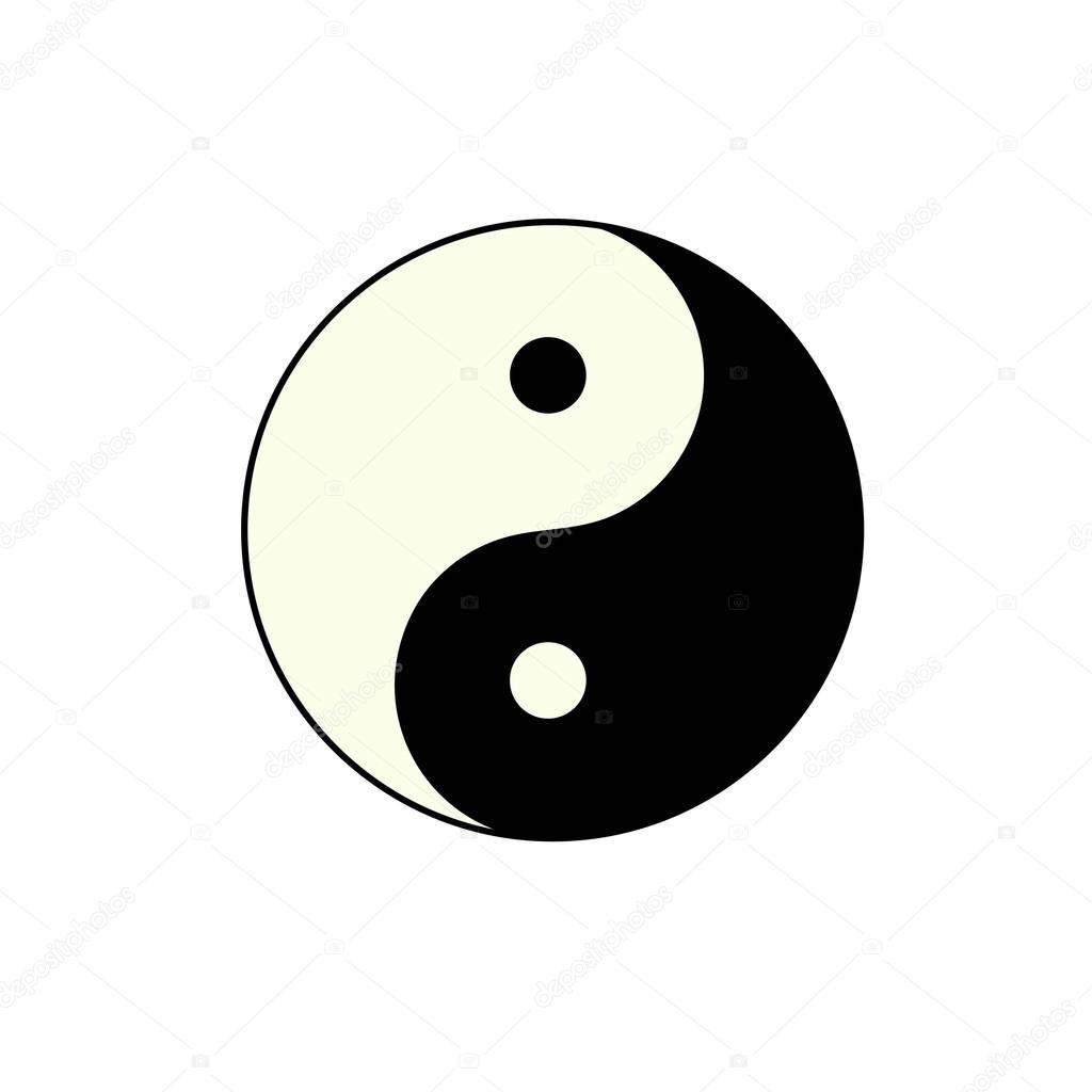 1024x1024 Ying Yang Symbol Of Harmony And Balance Stock Vector Balakoboz
