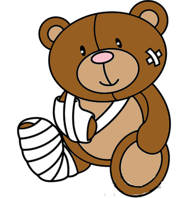 380x400 Teddy Bear Clipart Sick
