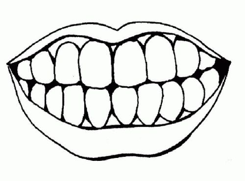 500x369 Crazy Teeth Clipart