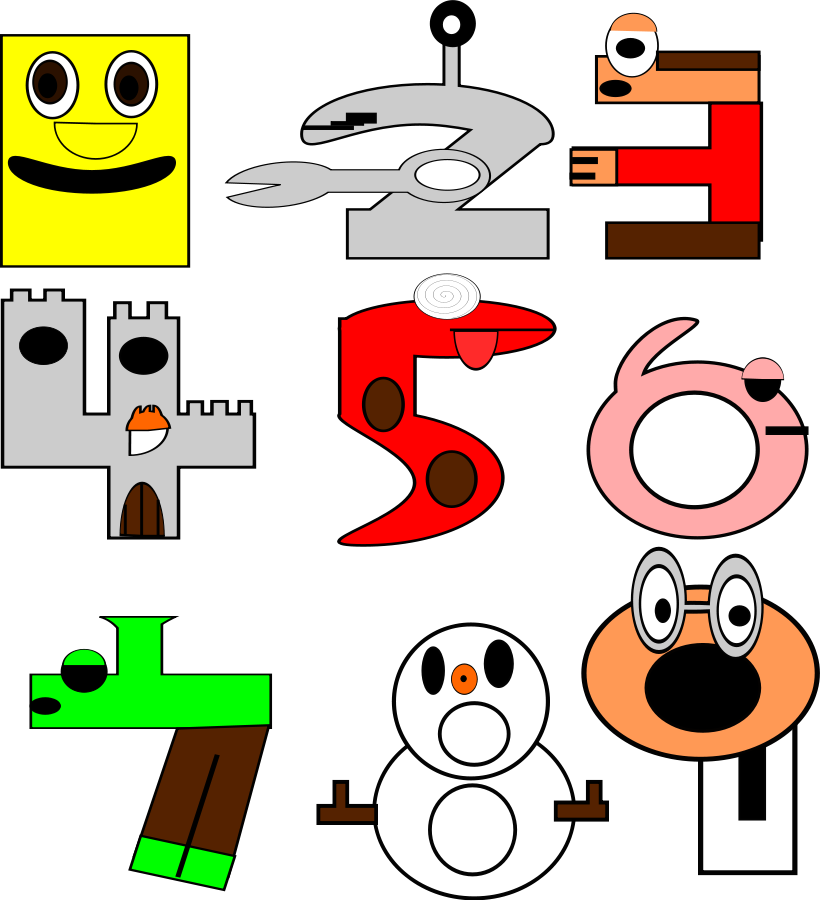 820x900 Numbers Cartoons Png Clip Arts For Web