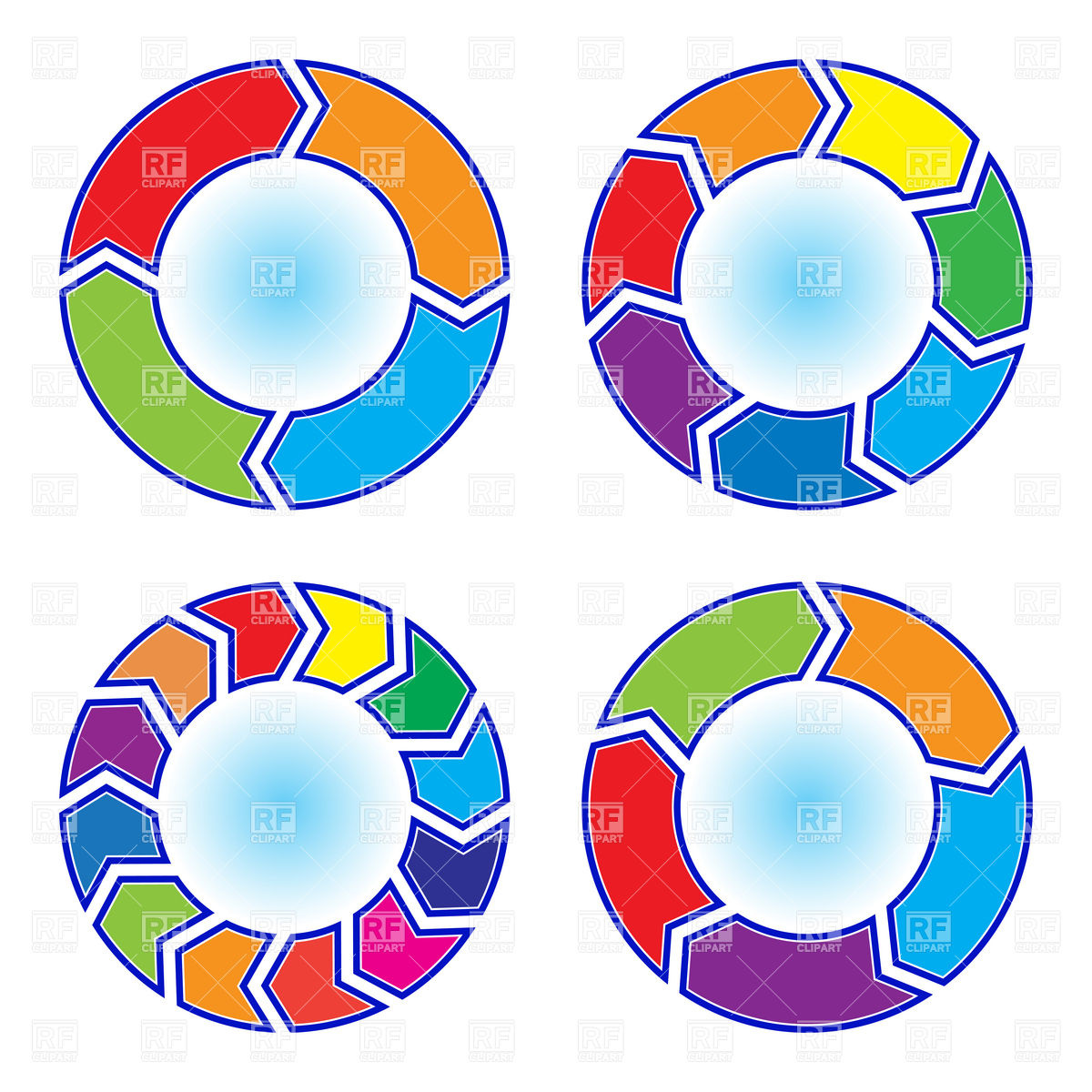 1200x1200 Pie Chart Design Template Royalty Free Vector Clip Art Image