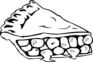 297x199 Cherry Pie (B And W) Clip Art Free Vector 4vector